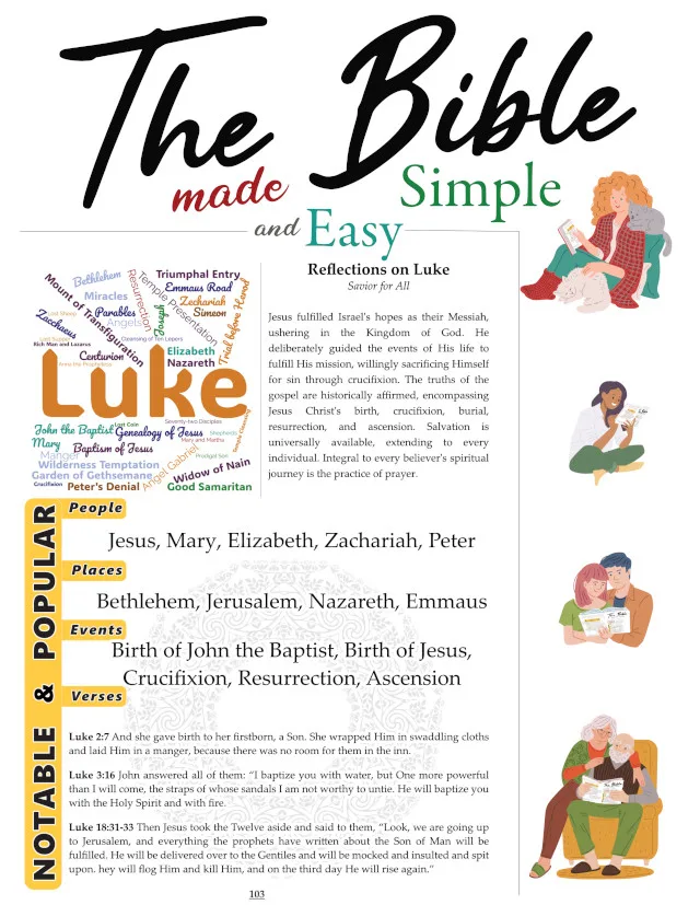 Front cover image of The Bible Made Simple and Easy. A Bible Study Guide Book.