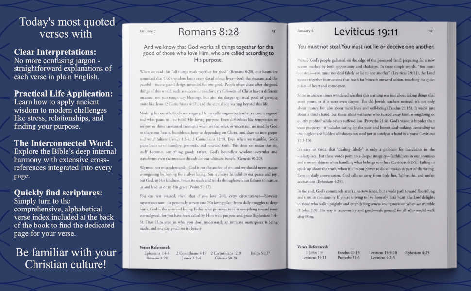 Today's Most Popular Bible Verses - 365 Popular Bible Verses and Their Meanings: Favorite Bible verses explained - a verse for every day of the year - Image 4