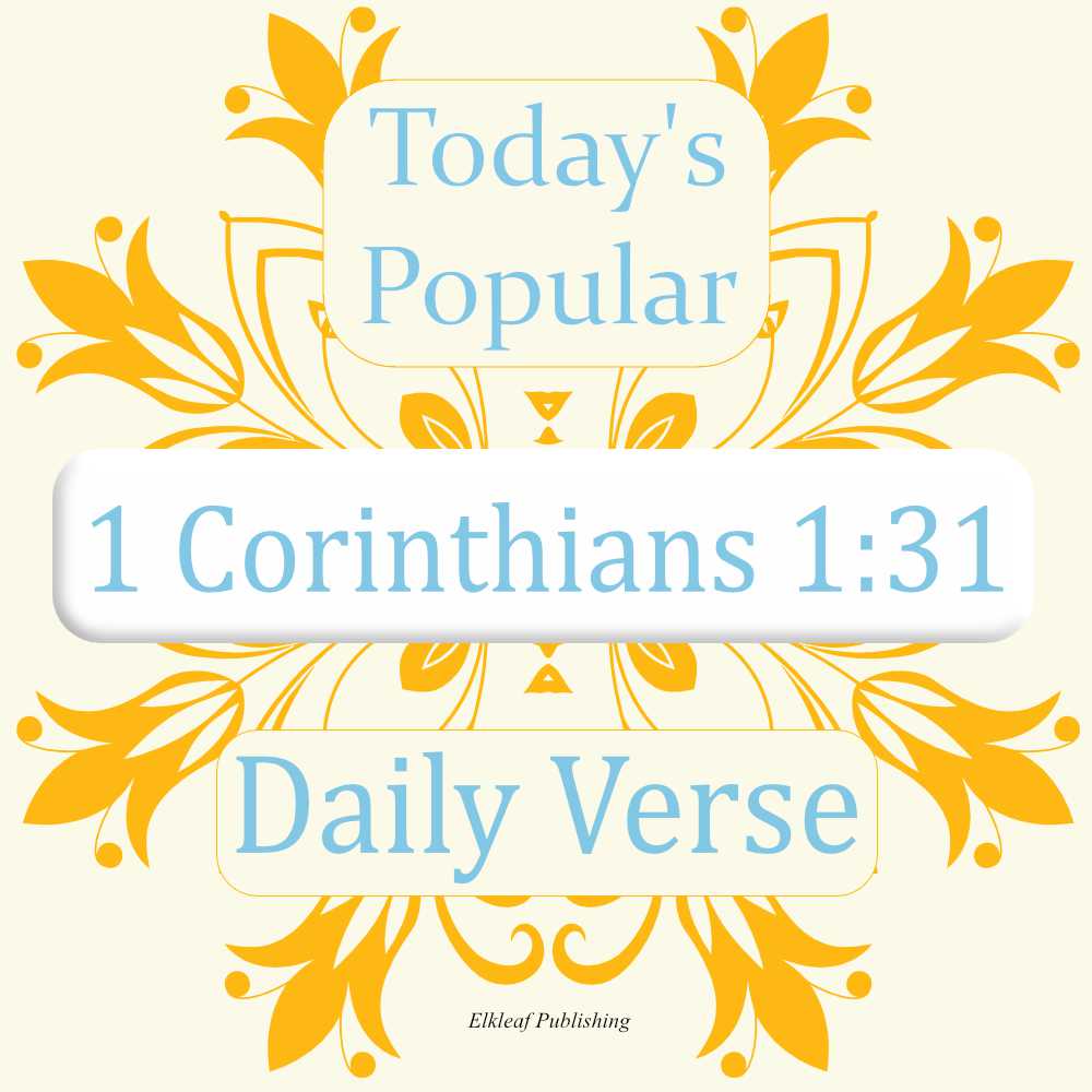1 Corinthians 1:31