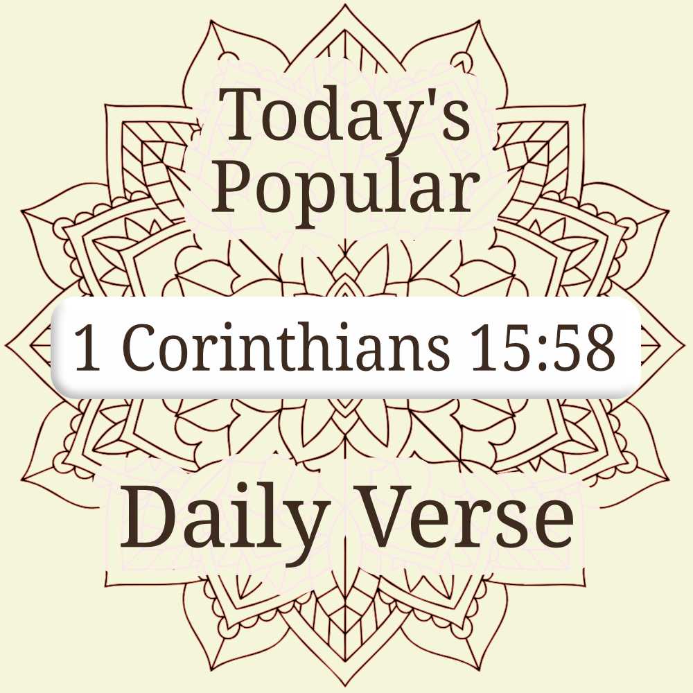 1 Corinthians 15:58