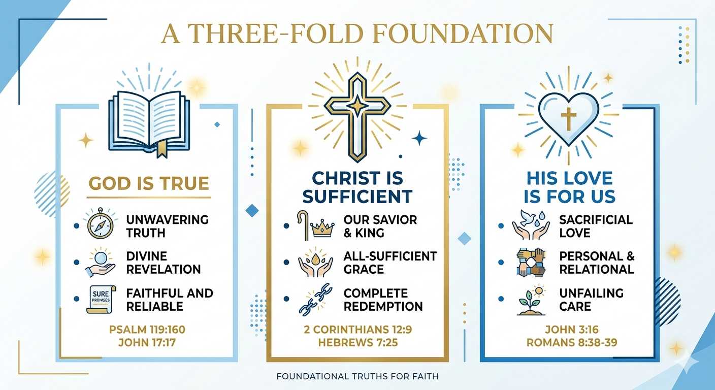 God is true Christ is sufficient