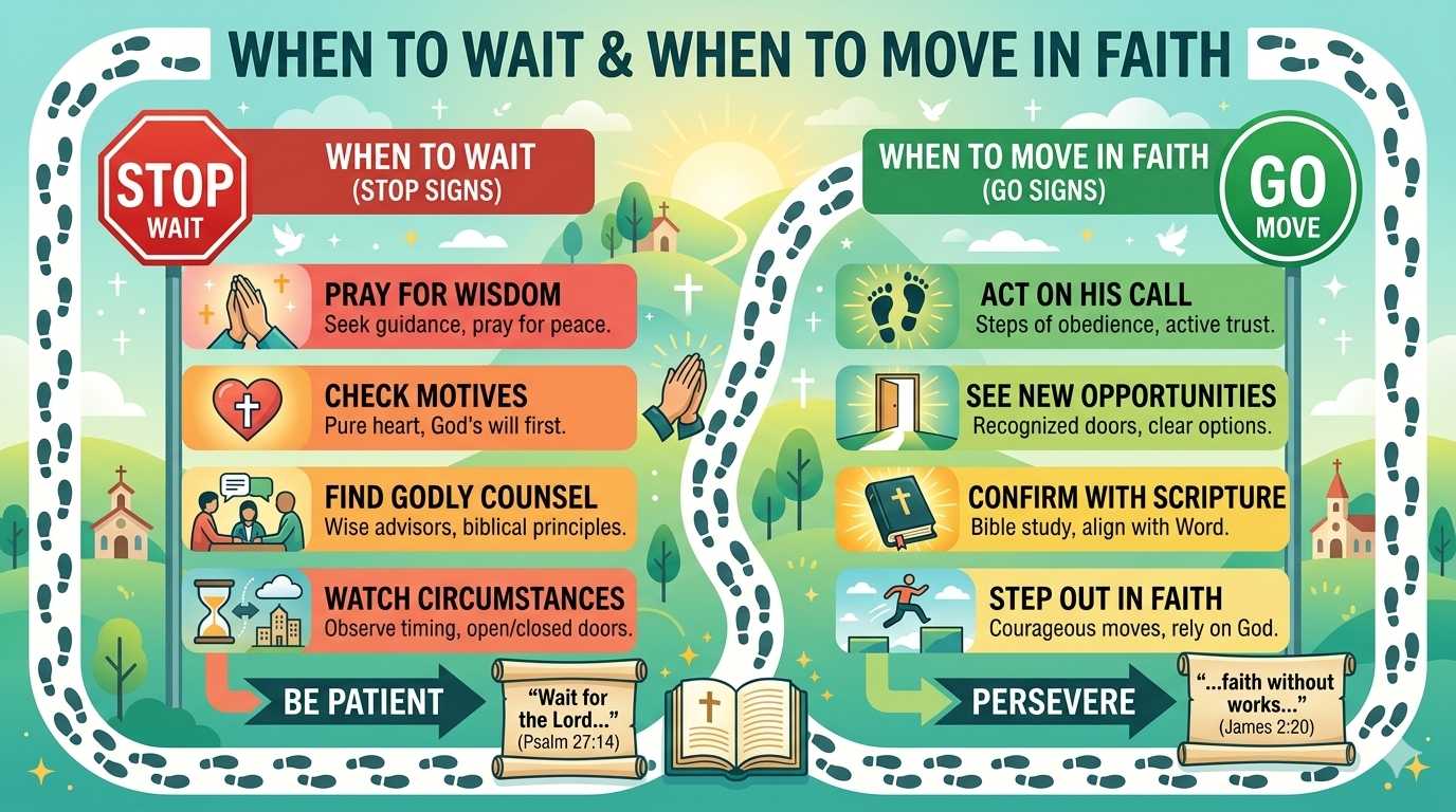 when to wait and when to move in faith