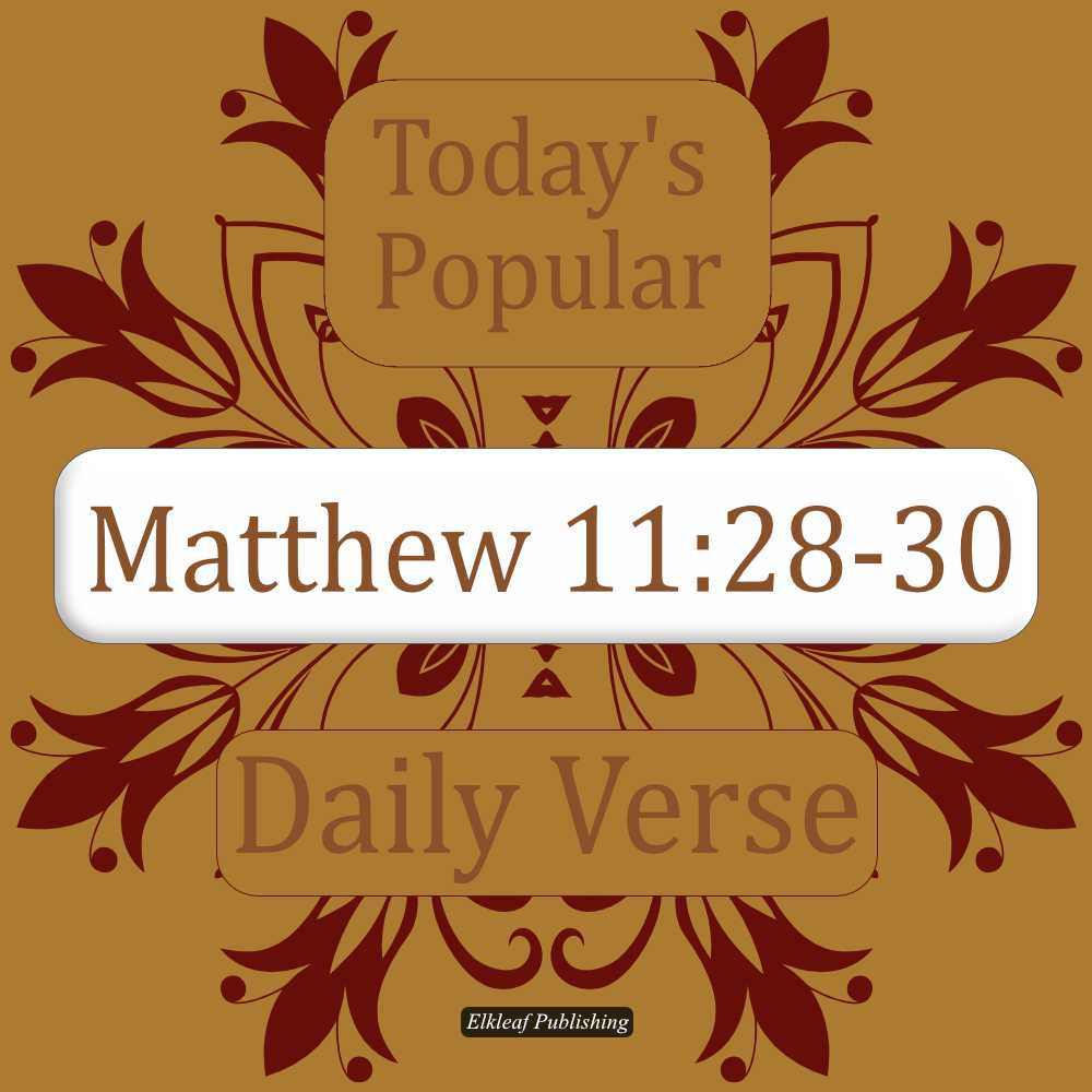Matthew 11:28-30