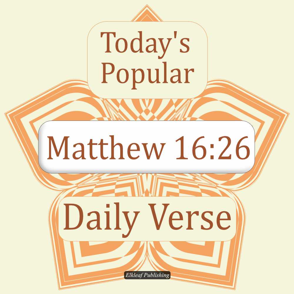 Matthew 16:26