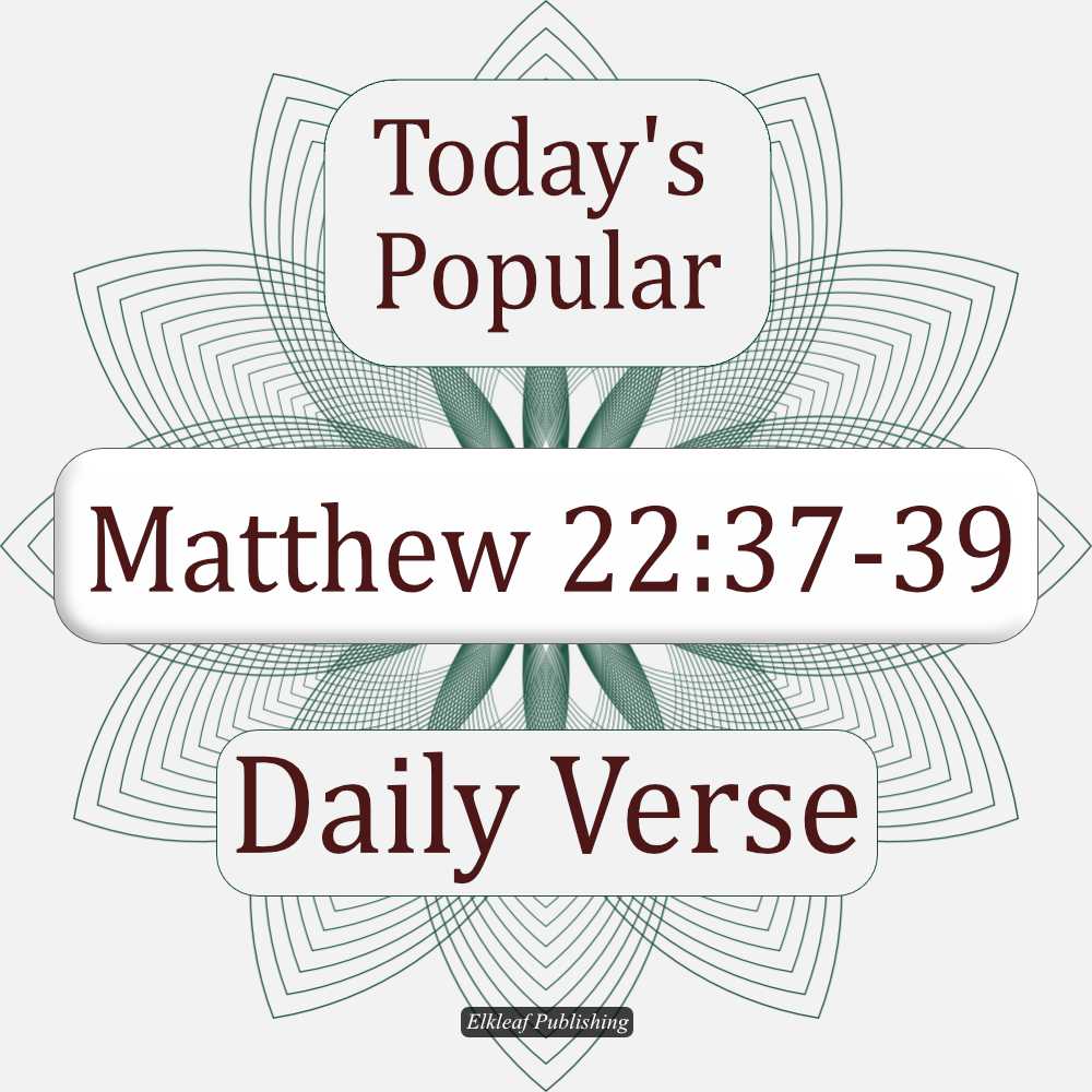 Matthew 22:37-39