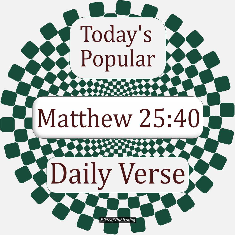 Matthew 25:40