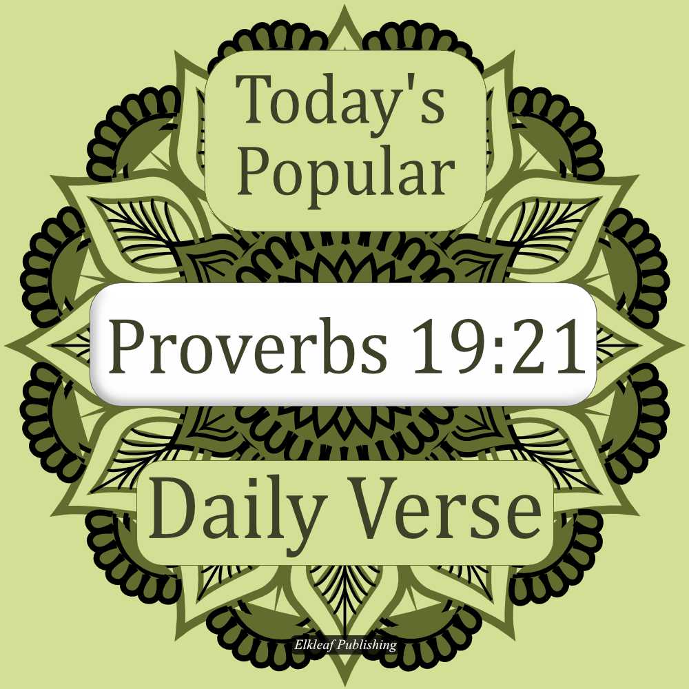 Proverbs 19:21