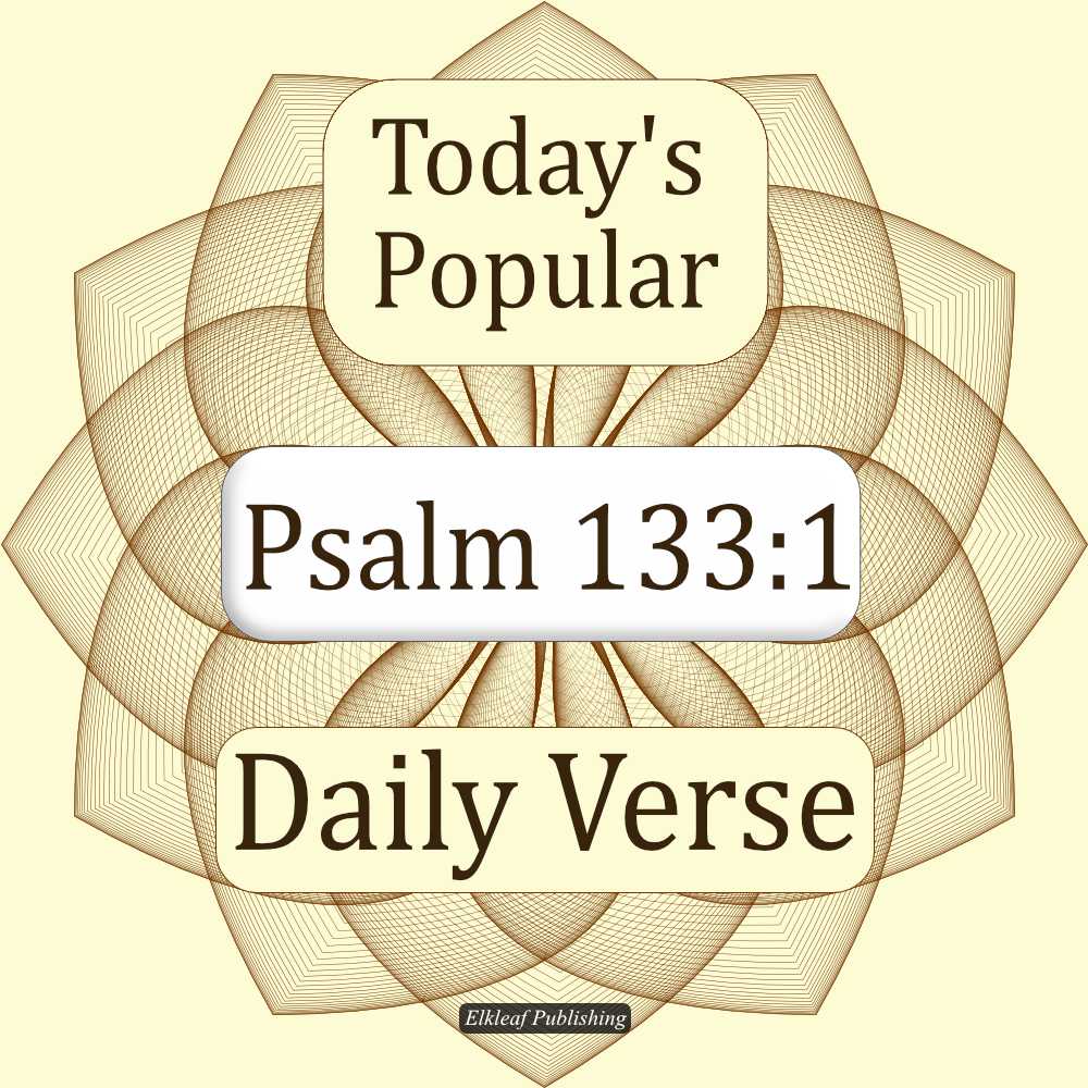 Psalm 133:1