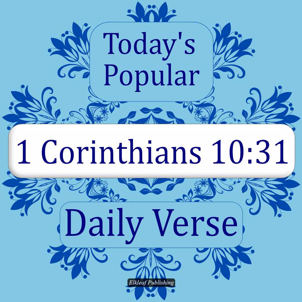 1 Corinthians 10:31