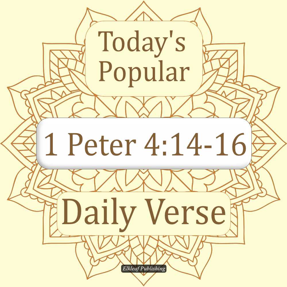 1 Peter 4:14-16