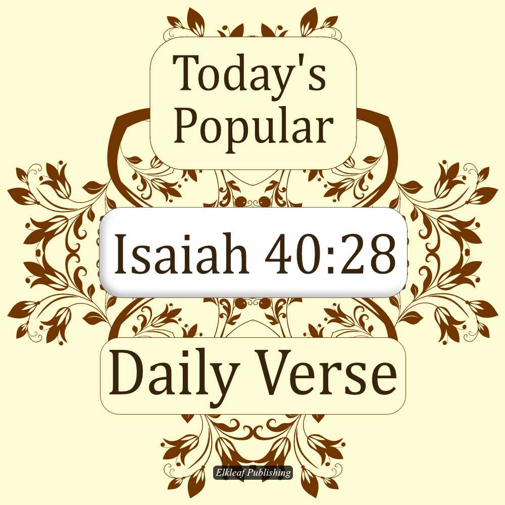 Isaiah 40:28