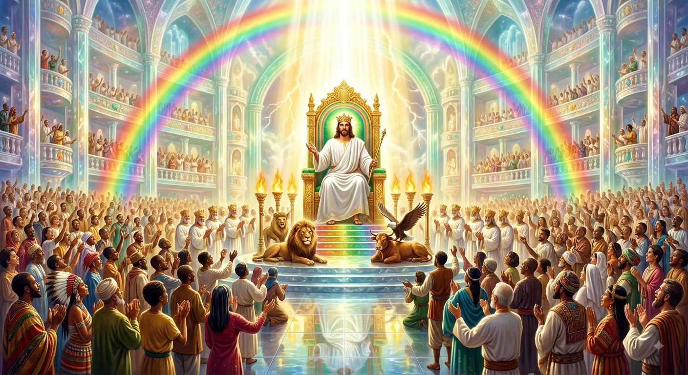 praying from God's throne room
