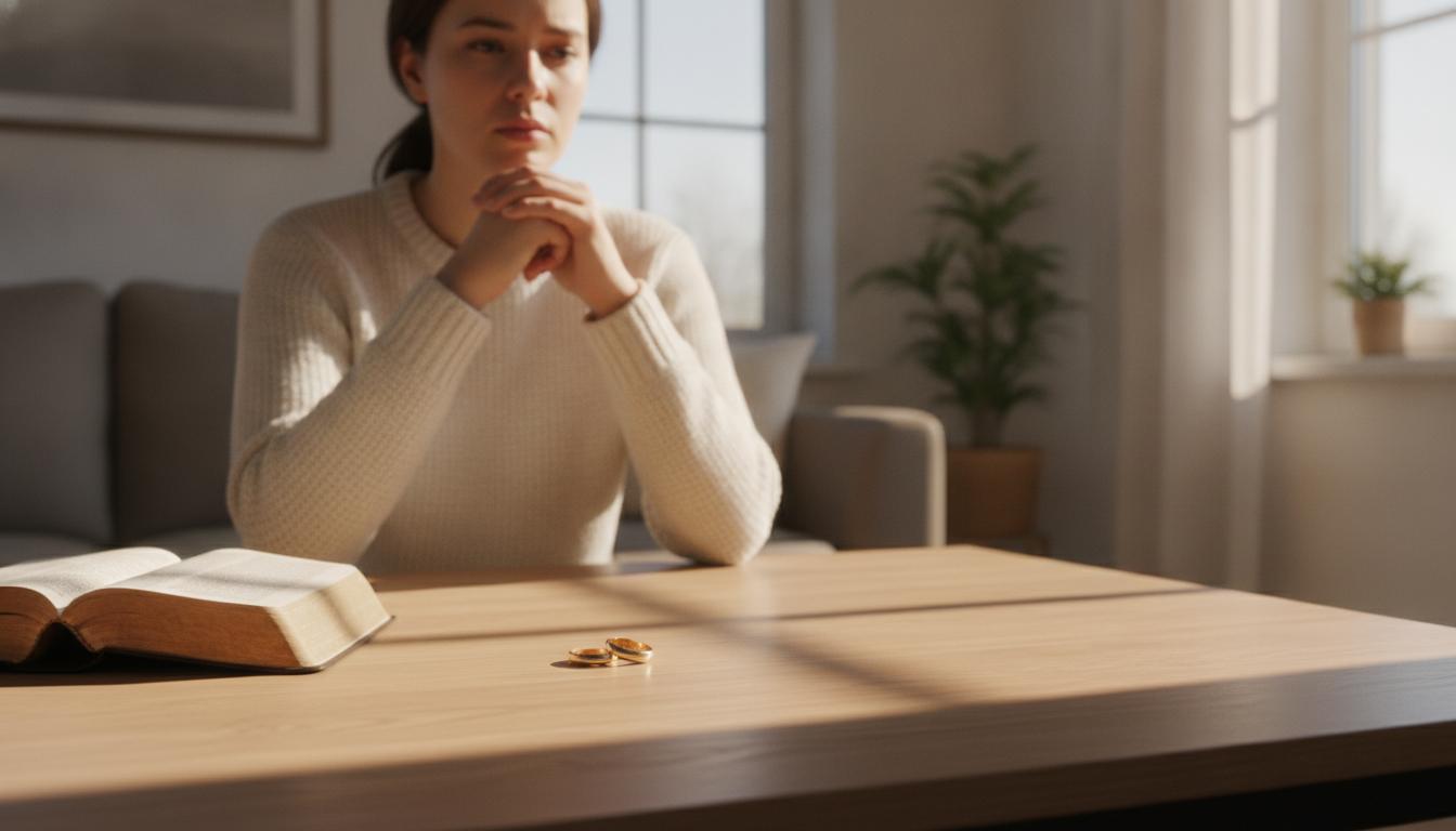 A wedding ring on a Bible, symbolizing the covenant of marriage and the seriousness of divorce